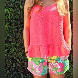 neon pink/orange Lilly Pulitzer tank